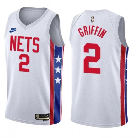 NBA Mænd Trøje Brooklyn Nets Blake Griffin 2 2022-23 Classic Edition Hvid Swingman NBA Mænd Trøje Brooklyn Nets Blake Griffin 2 2022-23 Classic Edition Hvid Swingman